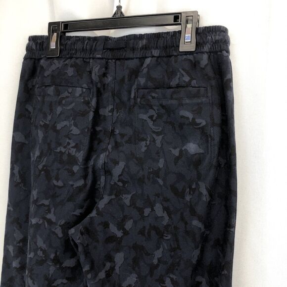 Athleta Stratum Camo Navy Elastic Waist Stretch Farallon Jogger Pants Sz 2 - Picture 5 of 14